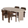 Nordure Meridia 4 - Travertino, Walnut, Brown